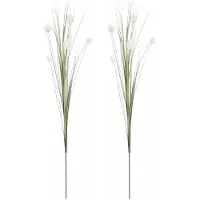 Mica Decorations 2x stuks mica Decorations - Rietgras kunstplant losse steel - groen - 84cm - Kunstplanten