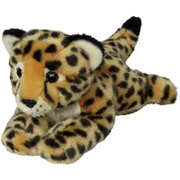 Nature Planet Pluche dieren knuffels Cheetah/jachtluipaard van 33 cm - Knuffeldier