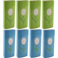 Svenska Living Set Radiatorbak waterverdampers 8x stuks - porselein - 20 x 8 cm - Luchtbevochters