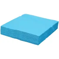 SANTEX feest servetten aqua blauw - 50x - 40 x 40 cm - Feestservetten