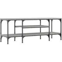 DKD Home Decor Tv-meubel 121x35x45 cm bewerkt hout en ijzer grijs sonoma eiken