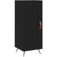 vidaXL Dressoir 34,5x34x90 cm bewerkt hout zwart