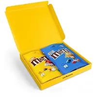 M&M´s M&M's giftbox - 2 heerlijke chocoladerepen - Smaken M&M’s Crispy en M&M’s Pinda - In een unieke giftbox