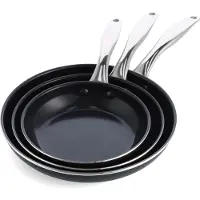 Dagelijkse Kost Pannenset Door Jeroen Meus Met Keramische Antikleeflaag 20 cm, 24 cm & 28 cm (3-delig)