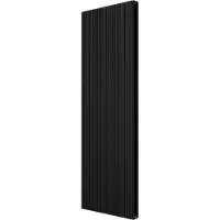 VIPERA Mares dubbele handdoekradiator 56,5 x 180 cm centrale verwarming mat zwart zij- en middenaansluiting 2159W