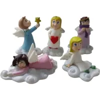 BULLYLAND 20 mini Geluksengeltjes - Mini poppetjes - 4 cm - Beschermengels
