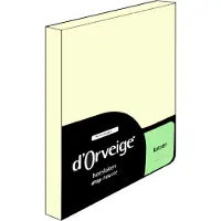 D'Orveige Hoeslaken Katoen - Eenpersoons - 100x220 cm - Creme