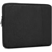 Cadorabo Stoffen laptoptas 14 Inch (14", Universeel), Laptoptas, Zwart