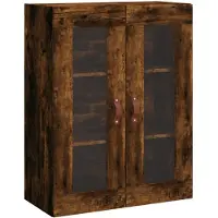 vidaXL Wandkast 69,5x34x90 cm gerookt eikenkleurig