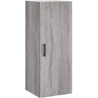 vidaXL Bovenkast 34,5x34x90 cm grijs sonoma eikenkleurig