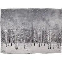 Clayre & Eef Plaid 130x170 cm Grijs Polyester Boom Deken Grijs Deken