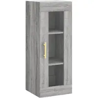vidaXL Bovenkast 34,5x34x90 cm grijs sonoma eikenkleurig