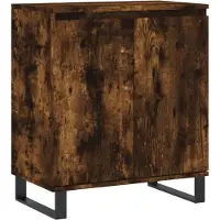 vidaXL Dressoir, gerookt eikenfineer, 60x35x70 cm, houtvezelplaat