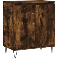 vidaXL Dressoir, gerookt eikenfineer, 60x35x70 cm, houtvezelplaat