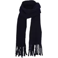 Sarlini Winter Sjaal Blauw Effen Sjaal Blauw Dames Sjaal Blauw