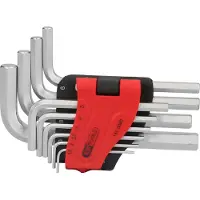 Ks Tools 151.5080 Inbus Haakse schroevendraaierset 1.5 mm, 2 mm, 2.5 mm, 3 mm, 4 mm, 5 mm, 6 mm, 7 mm, 8 mm, 10 mm 10-delig