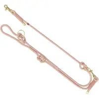 Trixie soft rope hondenriem verstelbaar roze/licht roze - 200x1 cm