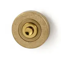 Hardbrass Beldrukker Nika - messing getrommeld