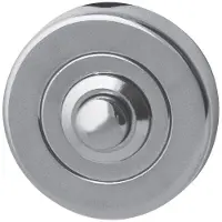 Hardbrass Beldrukker Nika - chroom