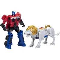 Transformers : Rise of The Beasts Film, Beast Alliance, Beast Combiners 2-Pack Optimus Prime & Lionblade Speelgoed