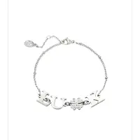 Yehwang Armband Luck - Zilver - Stainless Steel - Feestdagen - Cadeau -