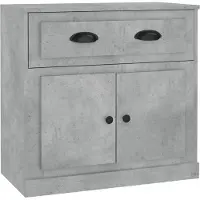 vidaXL Dressoir, betonkleur, 70x35,5x67,5 cm, houtvezelplaat