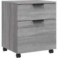 vidaXL Dossierkast verrijdbaar 45x38x54 cm bewerkt hout grijs sonoma