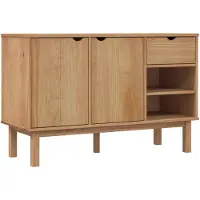 vidaXL Dressoir OTTA 114x43x73,5 cm massief grenenhout