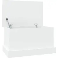vidaXL Opbergbox Wit 50x30x28 cm Bewerkt Hout