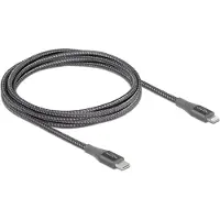 DeLOCK Data and charging cable USB Type-C to Lightning for iPhone, iPad and iPod grey 2 m MFi