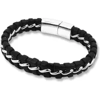 Montebello Armband Alican - Heren - Leer - Metaal - 19 cm