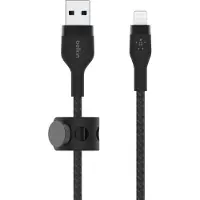 Belkin Boost Charge braided - Telefoniekabel - USB-A naar iPhone Lightning - 2m - Zwart