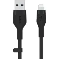 Belkin BOOST CHARGE Flex Oplaadkabel USB-A Male Apple Lightning 1 m Zwart