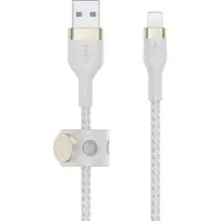 Belkin Boost Charge braided - Telefoniekabel - USB-A naar iPhone Lightning - 2m - Wit
