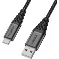 Otterbox Premium USB-A Naar USB-C Kabel 2 Meter Zwart