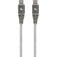 Gembird Cablexpert USB-C - USB-C laadkabel 1,5m zilver - max 100W - 9530166