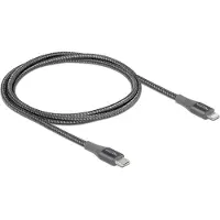 DeLOCK 86631 USB-laadkabel USB 2.0 Apple Lightning stekker, USB-A stekker 1.00 m Grijs