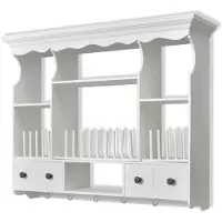 vidaXL Keukenwandkast, hout, wit