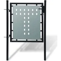 vidaXL Zwarte enkele deur 100x100 cm