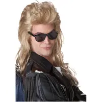 California Costumes Blonde jaren 80 mullet pruik