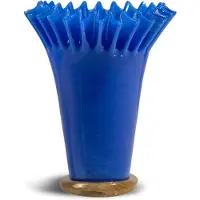 By On Lori vaas 30 cm lang Blauw-beige