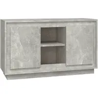 vidaXL Dressoir 102x35x60 cm bewerkt hout betongrijs
