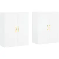 vidaXL Hangkasten 2 st 69,5x34x90 cm wit