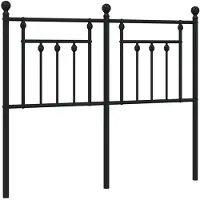 vidaXL Vervangend hoofdbord 120 cm metaal zwart
