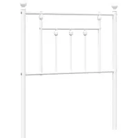 vidaXL Vervangend hoofdbord 75 cm metaal wit