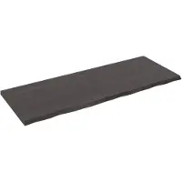 vidaXL Tafelblad 160x60x(2-4)cm behandeld eikenhout donkerbruin