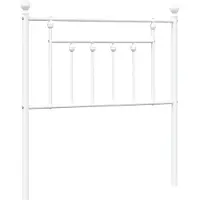 vidaXL Vervangend hoofdbord 80 cm metaal wit