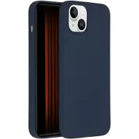 Accezz Liquid Silicone Backcover met MagSafe voor de Apple iPhone 15 Plus - Donkerblauw