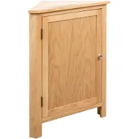vidaXL Hoekkast 59x45x80 cm massief eikenhout