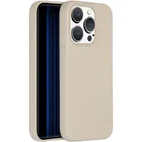 Accezz Liquid Silicone Backcover met MagSafe voor de Apple iPhone 15 Pro - Stone